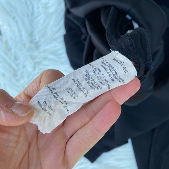 Aritzia Wilfred Ermont Pants Trouser Zipper Black Size Small - Picture 9 of 9